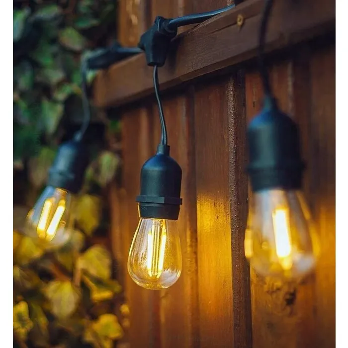 Amlux Lichtsnoer 10 meter met 20 LED lampen  - 2700K