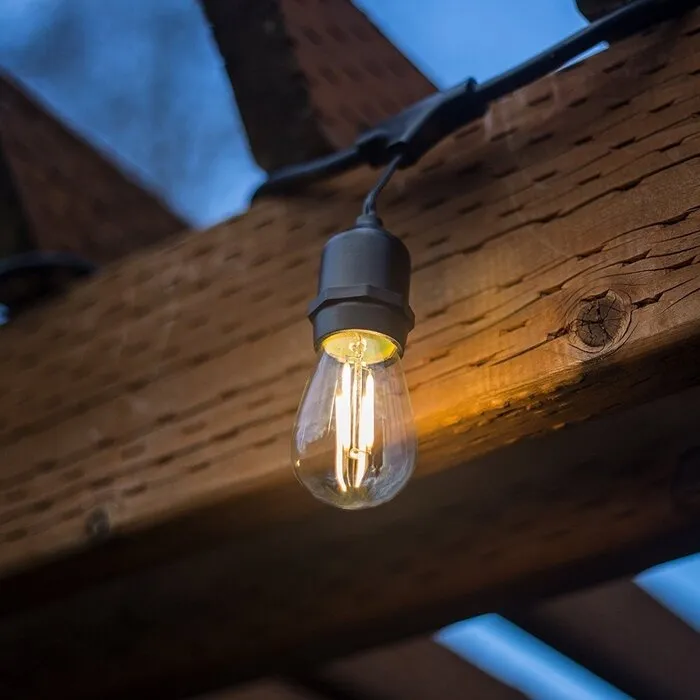 Amlux Lichtsnoer 10 meter met 20 LED lampen  - 2700K