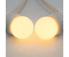 Witte prikkabel 10 meter met 20 witte LED lampen