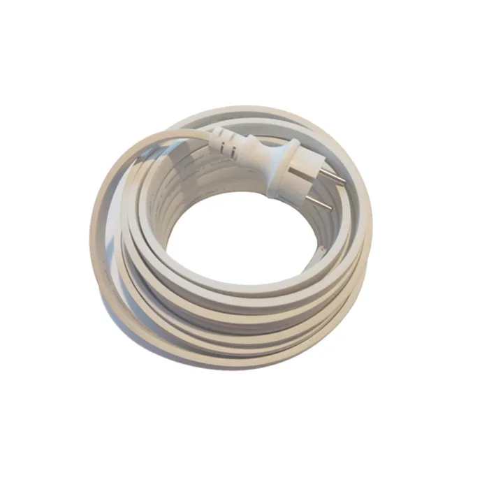 Amlux  Prikkabel zonder fittingen met stekker - 25 meter wit