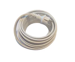 Prikkabel zonder fittingen met stekker - 15 meter wit