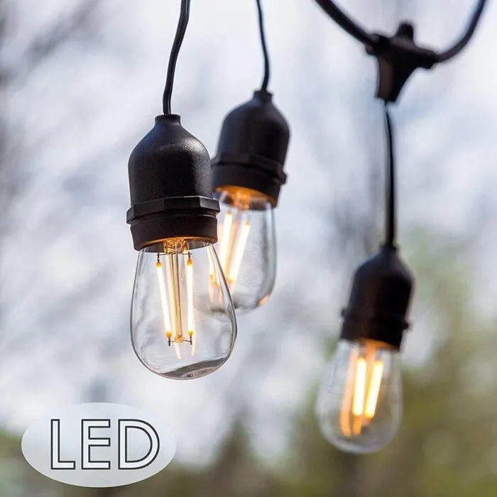 Amlux Lichtsnoer 15 meter met 15 LED lampen  - 2700K