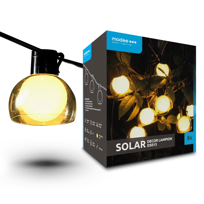 Modee LED Solar lichtslinger met kapje 4,4 meter 2700K