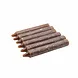 Lolaa Rustic dinerkaars bruin 14cm - 6 stuks Lolaa Rustic dinerkaars bruin 14cm - 6 stuks
