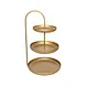 Lolaa Etagere Odin 3 lagen goud 52cm Lolaa Etagere Odin 3 lagen goud 52cm