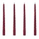 Riverdale Dinerkaars Swirl Burgundy rood set van 4 Riverdale Dinerkaars Swirl Burgundy rood set van 4