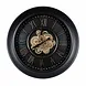 Mansion atmosphere Gears wandklok Zwart edge 80cm Mansion atmosphere Gears wandklok Zwart edge 80cm