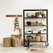 House Doctor Rek trolley zwart met 4 wielen 180cm House Doctor Rek trolley zwart met 4 wielen 180cm