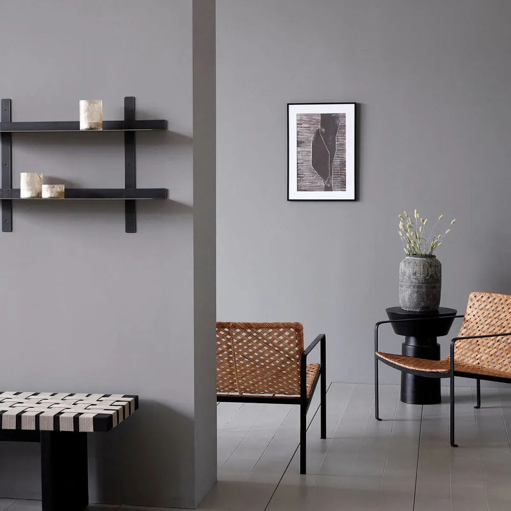 Side table Nanded black antique 40cm