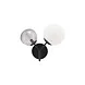 House Doctor Wandlamp Twice zwart 47cm House Doctor Wandlamp Twice zwart 47cm