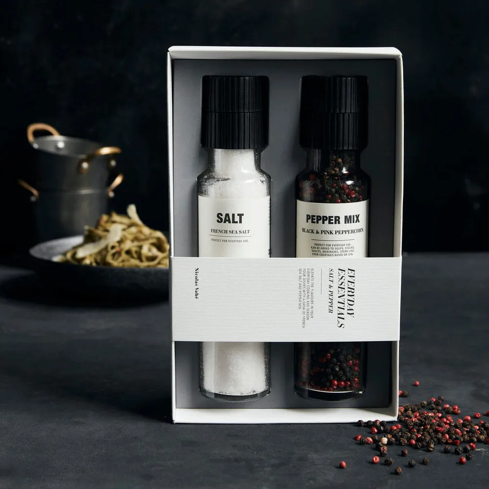 Everyday essentials salt & pepper gift set