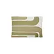House Doctor Kussenhoes Curve groen 60x40cm House Doctor Kussenhoes Curve groen 60x40cm