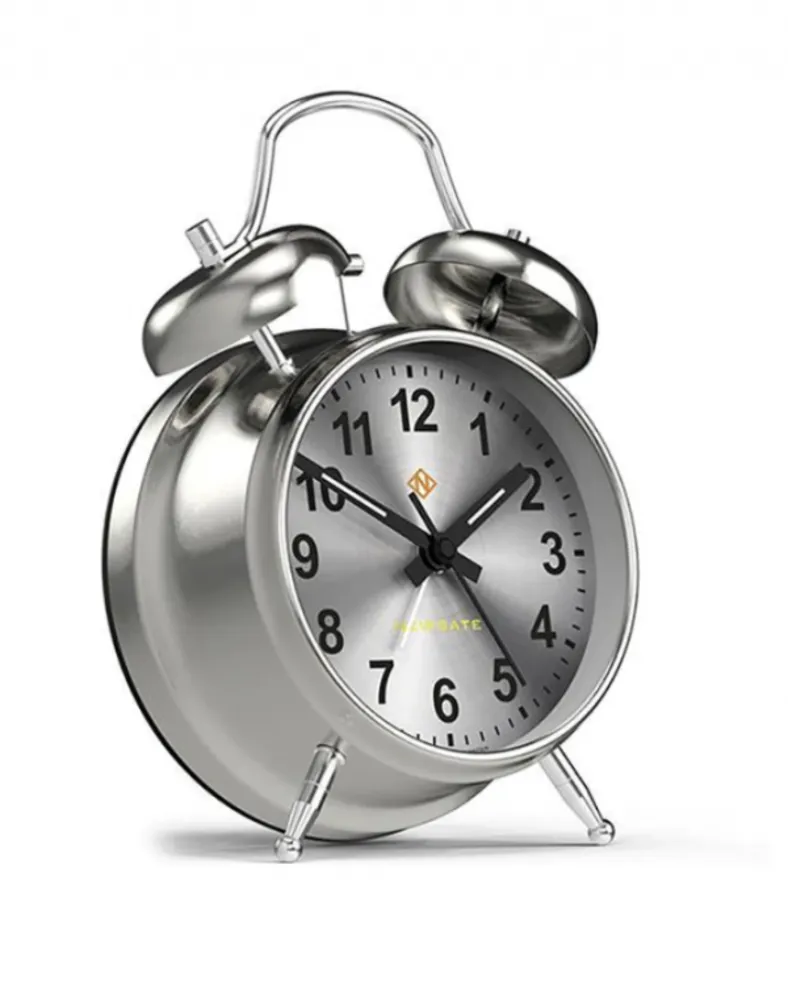 Covent Garden alarm clock silver