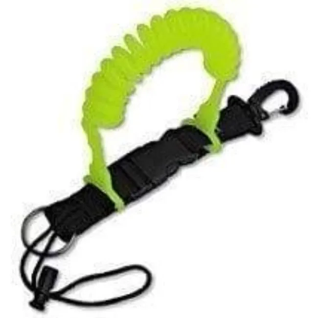 M&M Mosquetón Extensible Fluorescente con Línea 330085