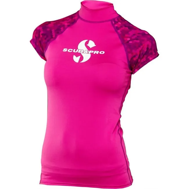 Scubapro Rash Guard UPF50 Camiseta Manga Corta Flamingo