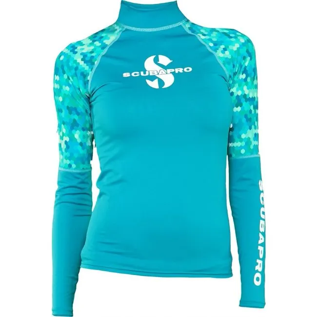 Scubapro Rash Guard UPF50 Camiseta Manga Larga Caribbean
