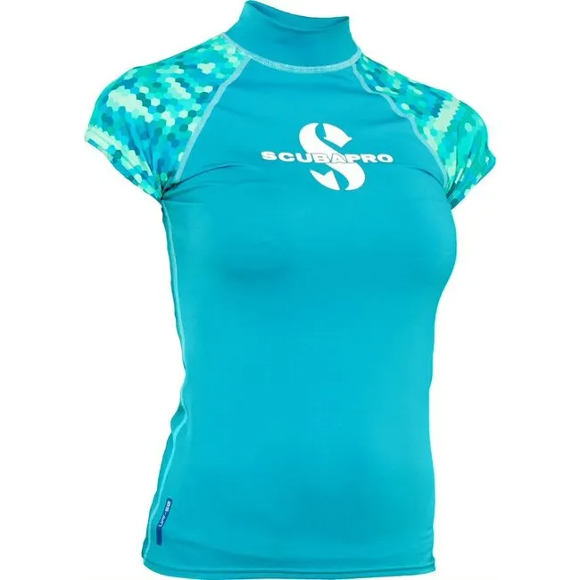 Scubapro Rash Guard UPF50 Camiseta Manga Corta Caribbean