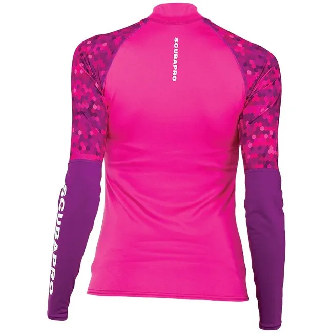 Scubapro Rash Guard UPF50 Camiseta Manga Larga Flamingo Mujer