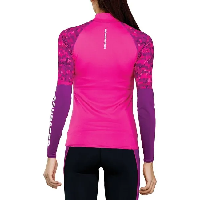 Scubapro Rash Guard UPF50 Camiseta Manga Larga Flamingo Mujer