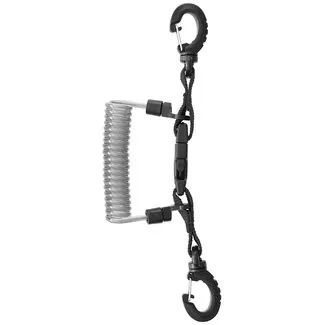 Mares Correa Espiral de Acero con Mosquetones