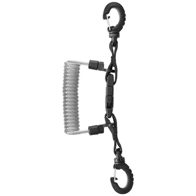 Mares Correa Espiral de Acero con Mosquetones