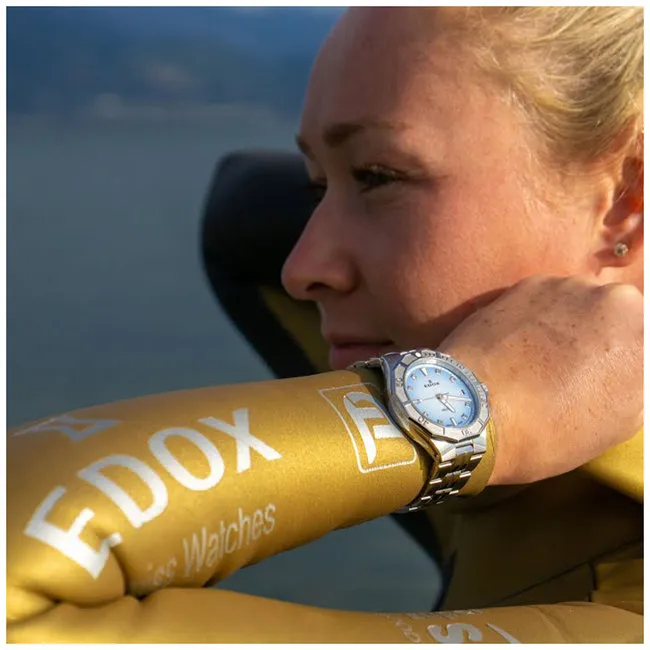 Edox Delfin Diver Date Lady Marianna Gillespie Special Edition 53020 3M BUCND
