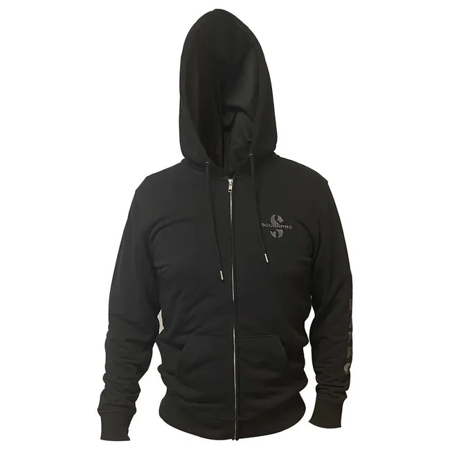 Scubapro Sudadera Negra Con Cremallera Frontal