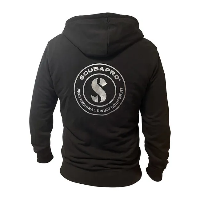 Scubapro Sudadera Negra Con Cremallera Frontal