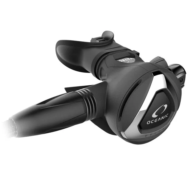 Oceanic Delta 5 EDX (Din) Black with Alpha 10 Octo and Reg. Bag