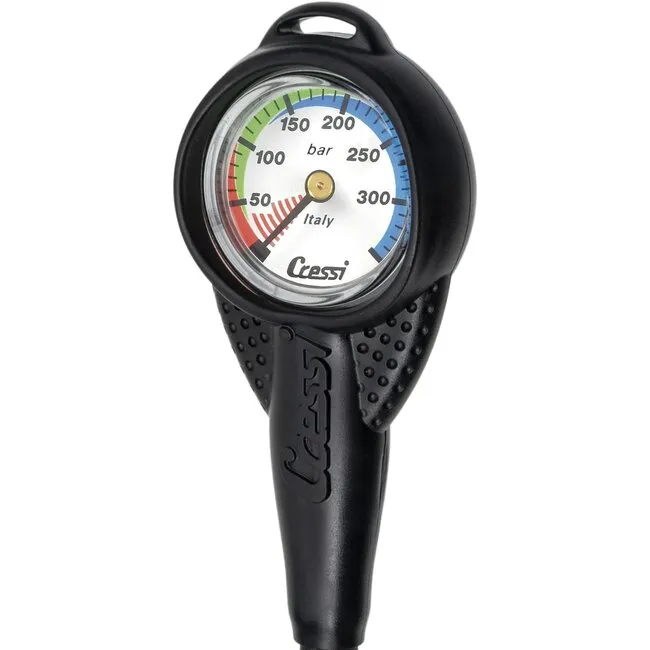 Cressi Mini-Finimeter mit Gummigehäuse (Bar)