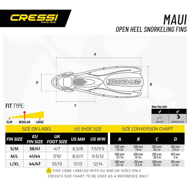 Cressi Aletas Maui