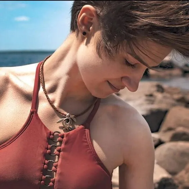 Big Blue by Roland St John Pendentifs En Bronze - "Ocean Traveler" Turtle