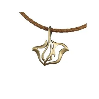Big Blue by Roland St John Colgantes de bronce - "Ray" Stingray