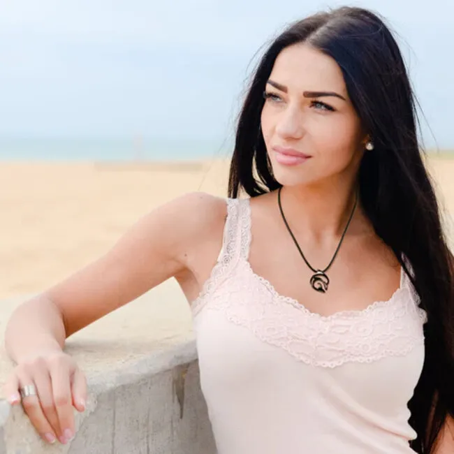 Big Blue by Roland St John Hematite Pendants - "Flipper" Dolphin