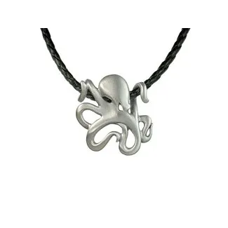 Big Blue by Roland St John Colgantes de peltre - "Leggs" Octopus