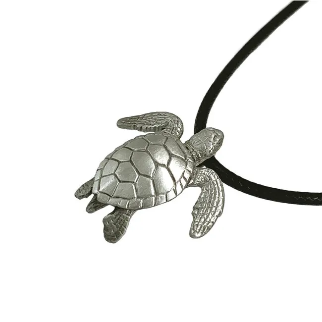 Big Blue by Roland St John Pewter Pendants - Sea Turtle