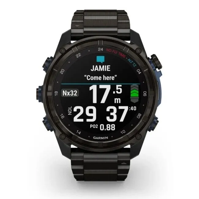 Garmin Descent MK3i - 51 mm DLC Titanium Strap