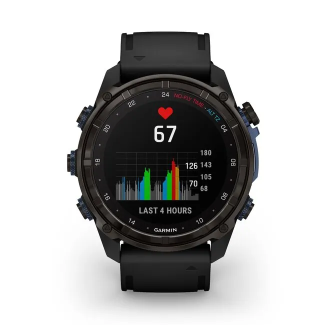 Garmin Descent MK3i - 51 mm Black Silicone Strap