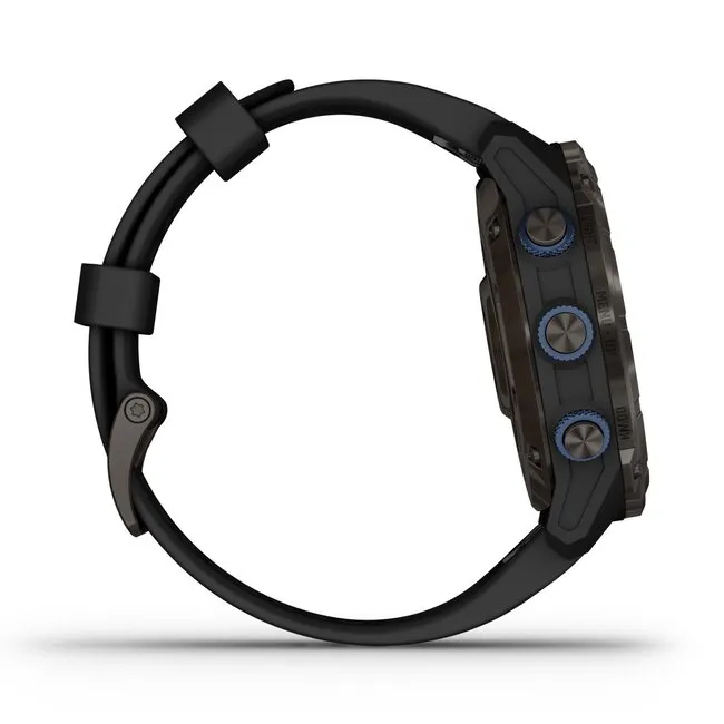 Garmin Descent MK3i - 51 mm Black Silicone Strap