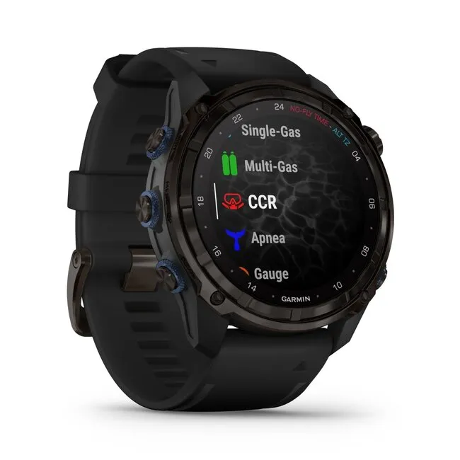 Garmin Descent MK3i - 51 mm Black Silicone Strap