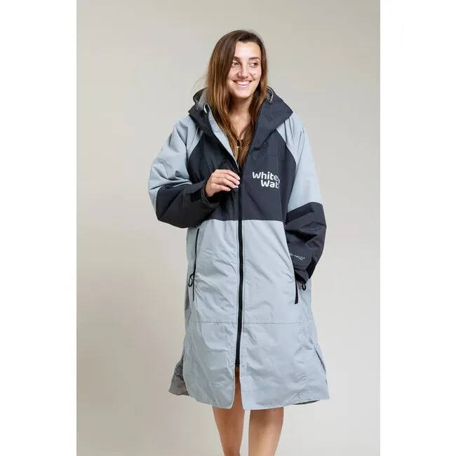 White Water Robes Hard Shell Steel Grey Grey Lining