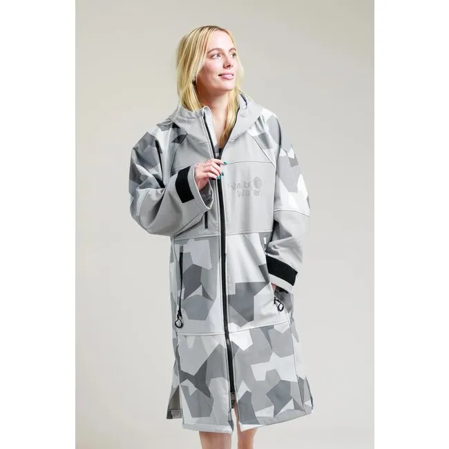 White Water Robes Soft Shell Arctic Camo Grey Lining