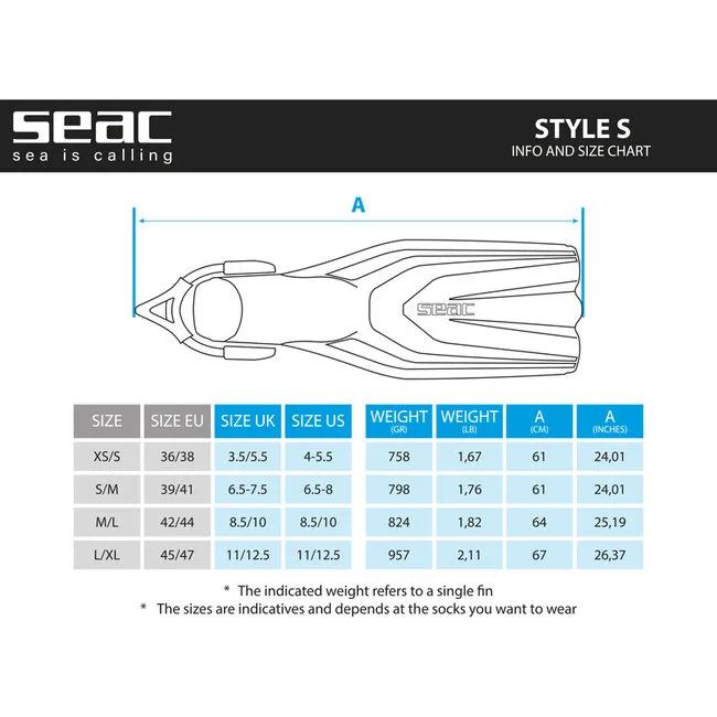 Seac Aletas Style-S