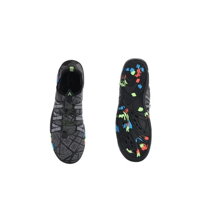 Atlantis Happy Feet Cordones Negro/Verde