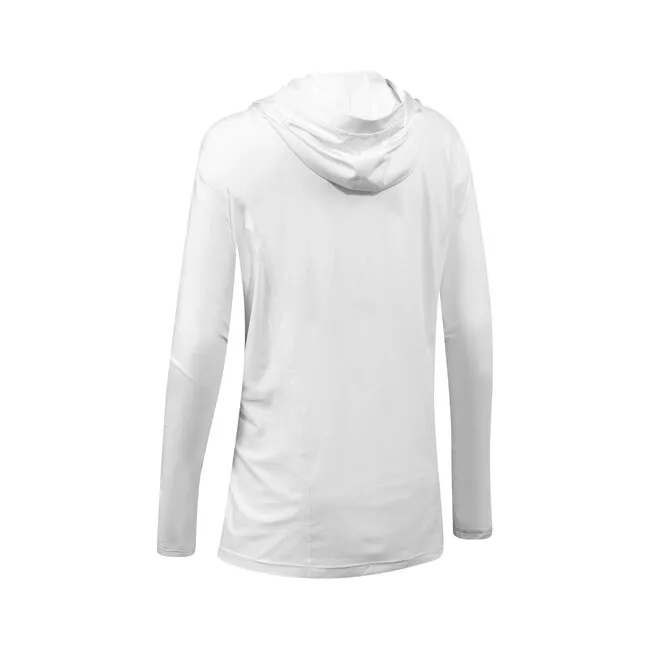 Camaro Lycra con Capucha Mujer Manga Larga Blanca/Rosa