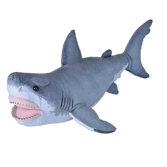 Wild Republic Plush Great White Shark Living Ocean 38-50cm