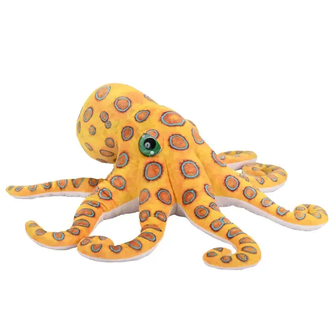 Wild Republic Plush Blue Ringed Octopus Living Ocean 38-50cm