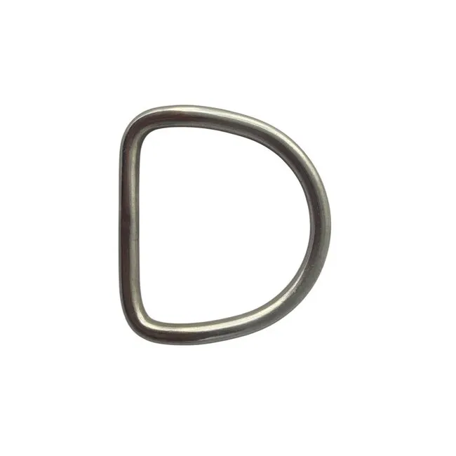 Hollis 2" D-Ring gebogen Edelstahl