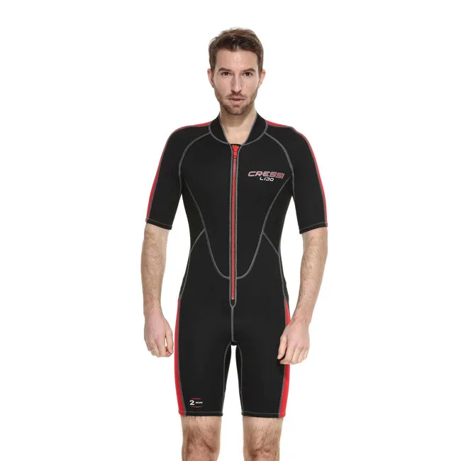 Cressi Shorty Lido Rojo 2mm Hombre EOL