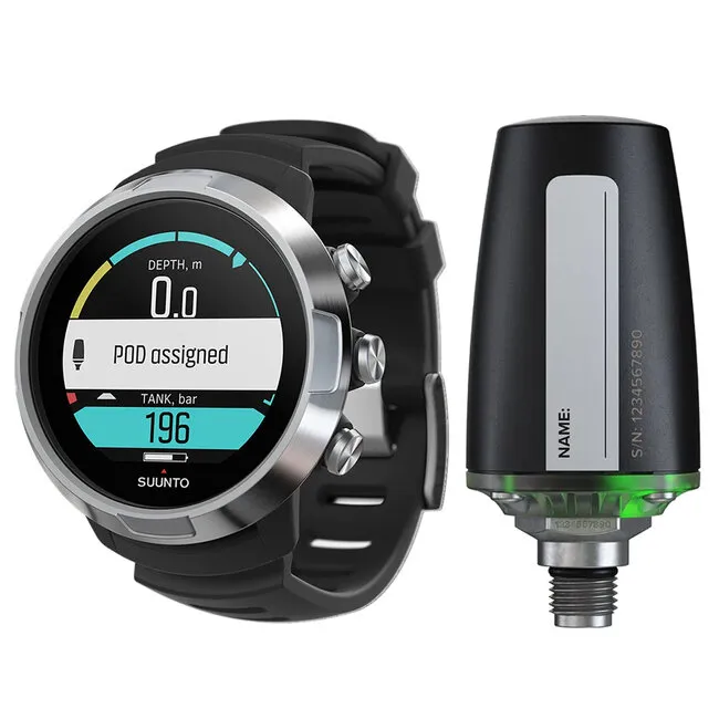 Suunto D5 duikcomputer met tank pod